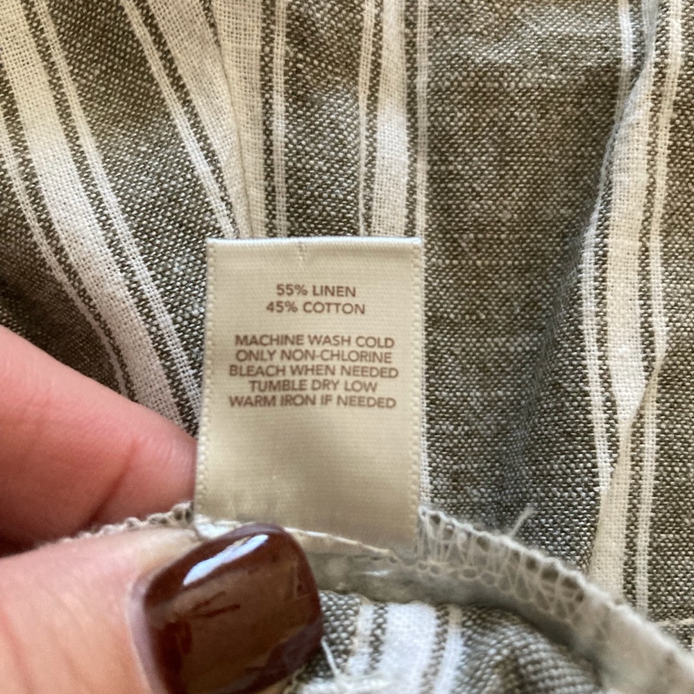 LOFT linen and cotton striped shorts - Picture 4 of 4